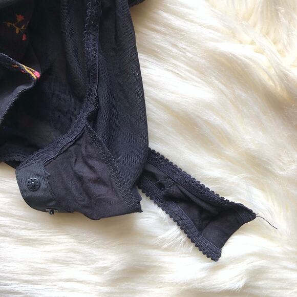 Free People Juliet Printed Bodysuit Twilight Combo size small - Picture 7 of 8